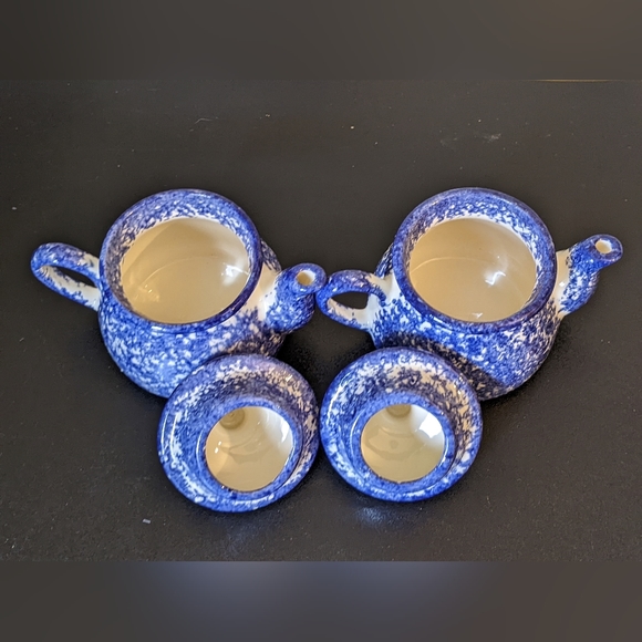 NWOB MOLLY DALLAS POTTERY SPLATTERWARE TEAPOTS - Picture 3 of 4